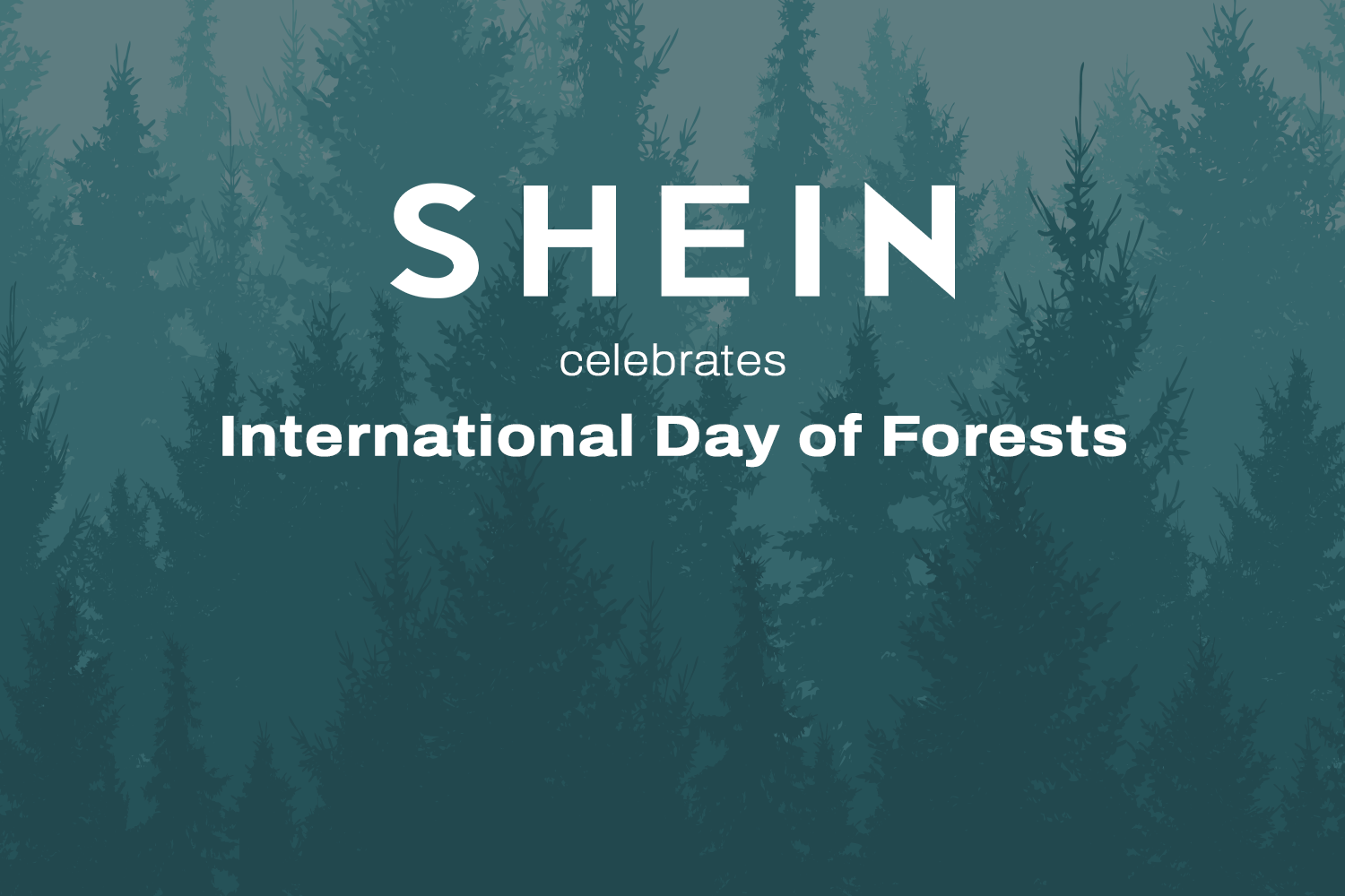 International Day of Forests Cover Image, with a dark background of trees