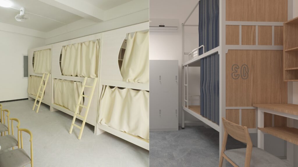 Renovated accommodation for workers